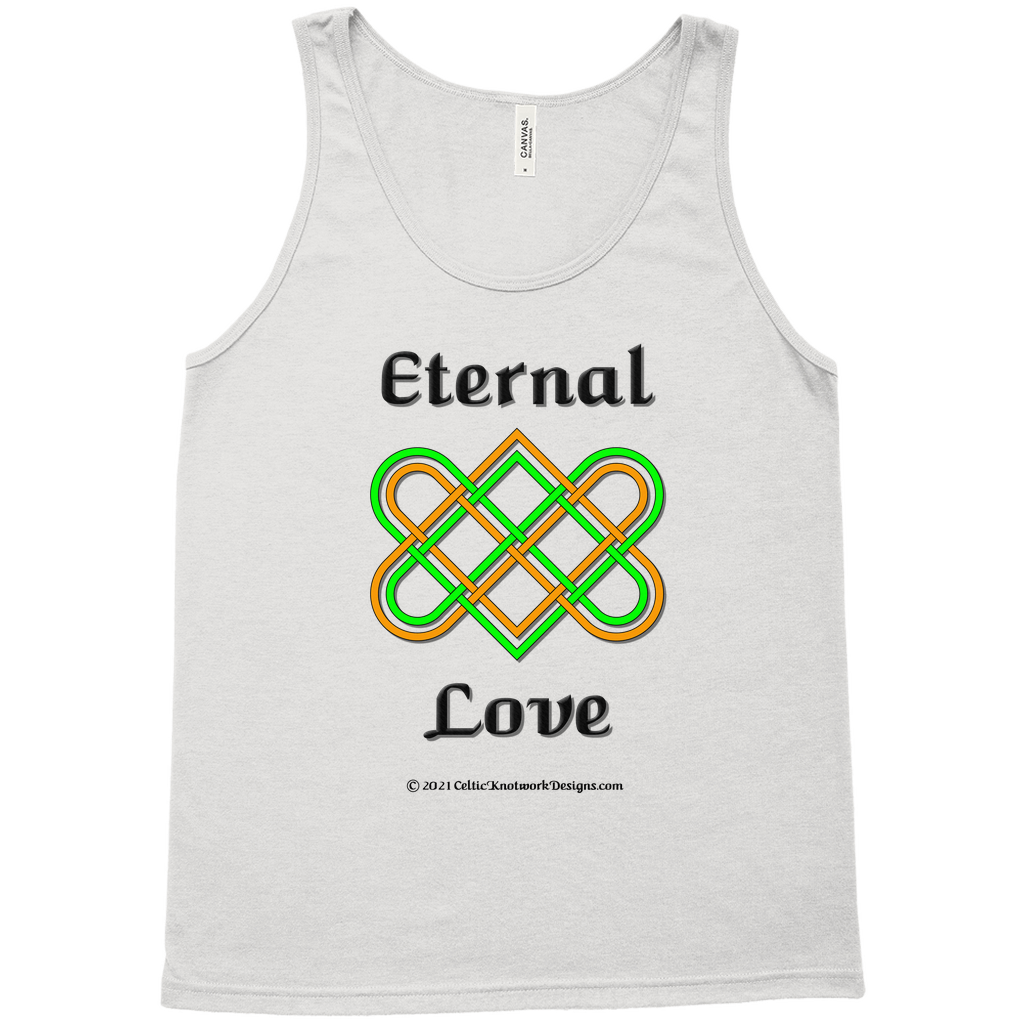 Eternal Love Celtic Heart Knot silver tank top sizes XS-L