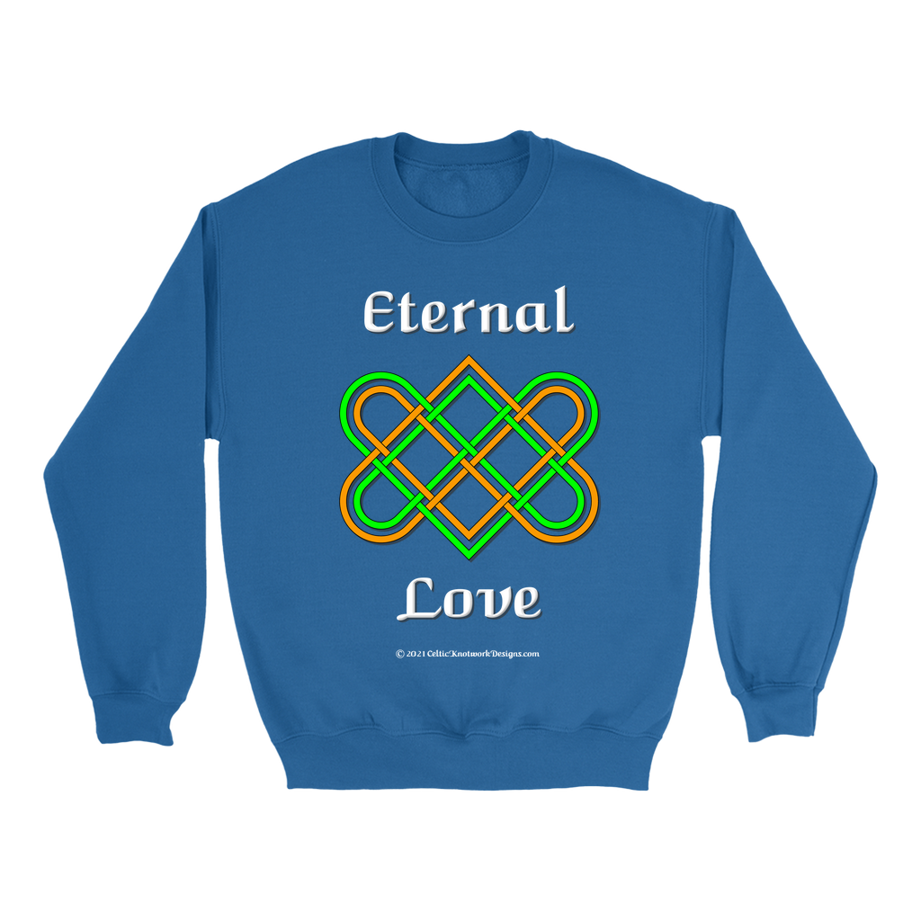 Eternal Love Celtic Heart Knot royal sweatshirt