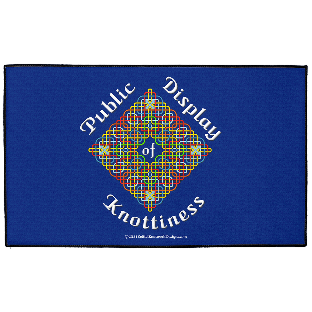 Public Display of Knottiness Celtic Knotwork Frame 18 x 24 indoor / outdoor floor mat