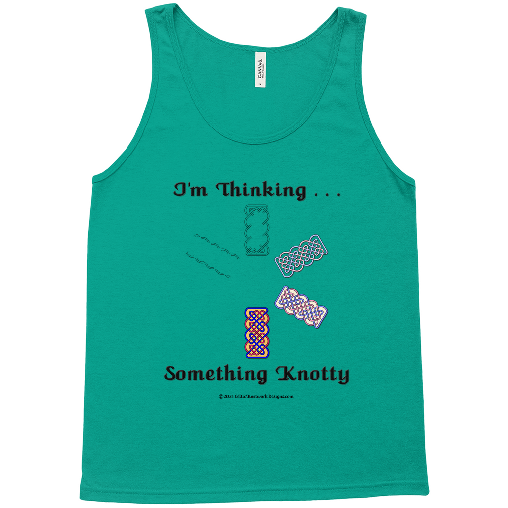 I'm Thinking Something Knotty Celtic Knotwork Kelly tank top sizes XS - L