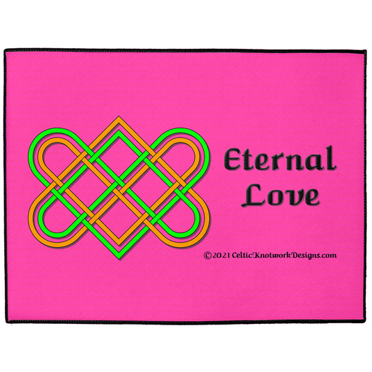 Eternal Love Celtic Heart Knot 30 x 60 indoor / outdoor floor mat