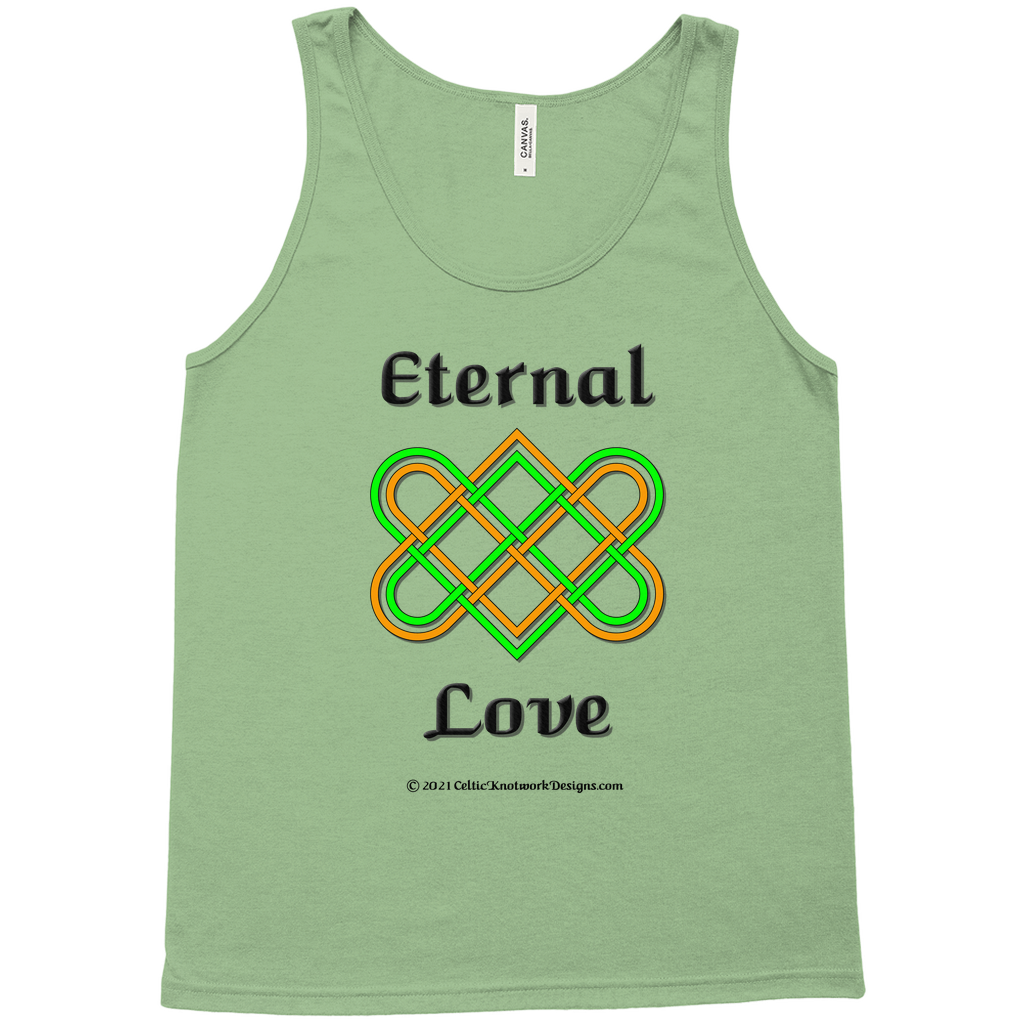Eternal Love Celtic Heart Knot leaf tank top sizes XS-L