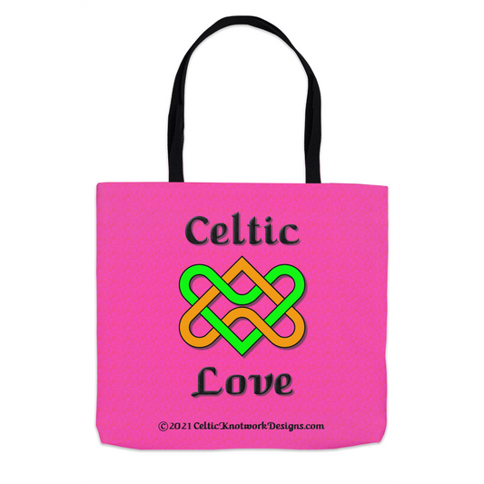 Celtic Love Heart Knot 13 x 13 tote bag front