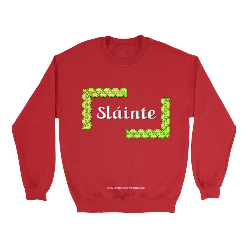 Slainte Celtic Knots red sweatshirt