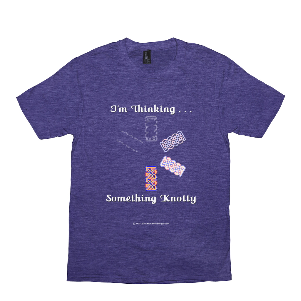 I'm Thinking Something Knotty Celtic Knotwork heather purple T-shirt sizes XS - S