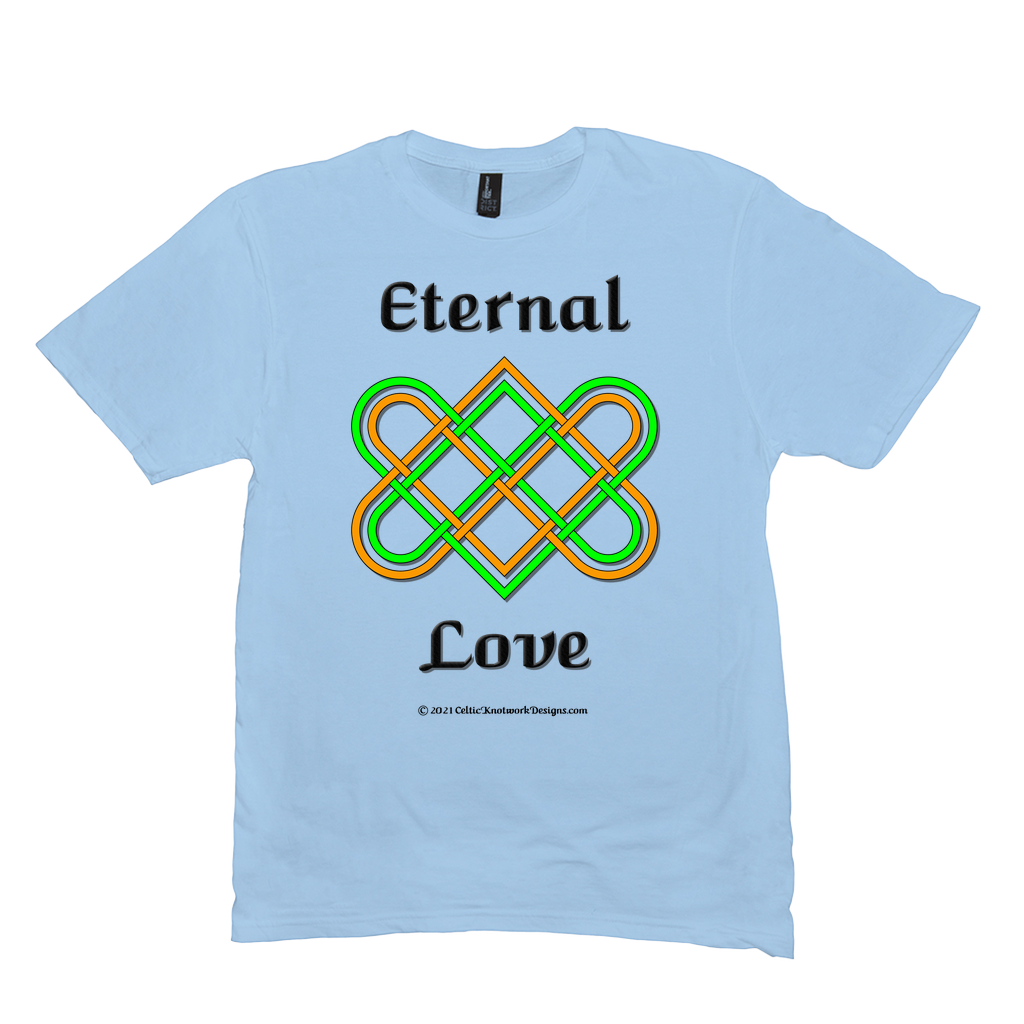 Eternal Love Celtic Heart Knot ice blue T-shirt sizes M-L