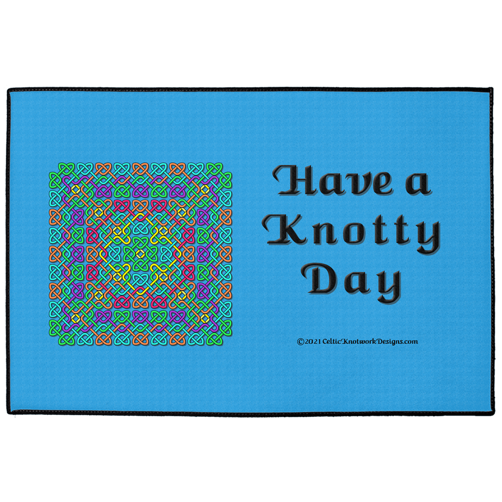 Have a Knotty Day Celtic Knotwork Panel 24 x 36 indoor / outdoor floor mat