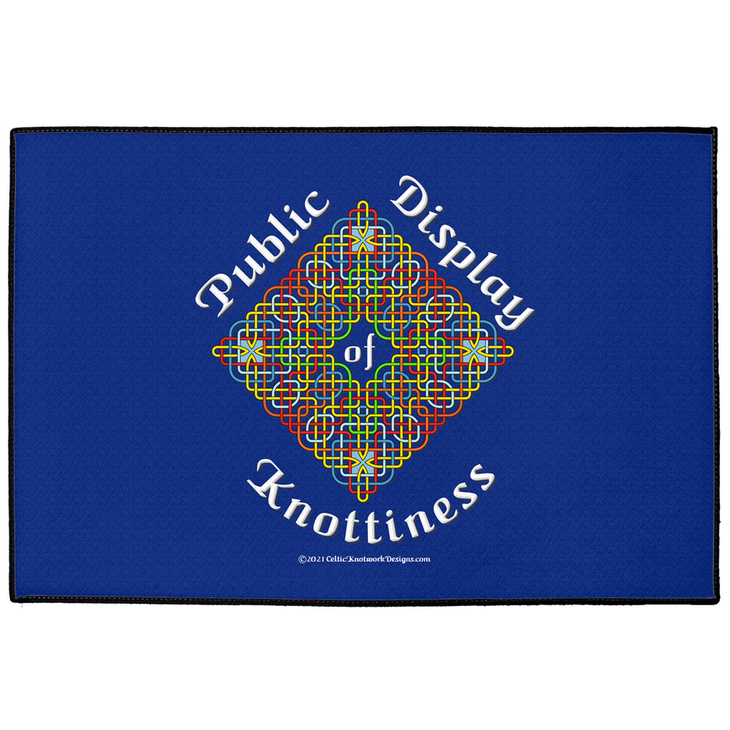 Public Display of Knottiness Celtic Knotwork Frame 24 x 36 indoor / outdoor floor mat