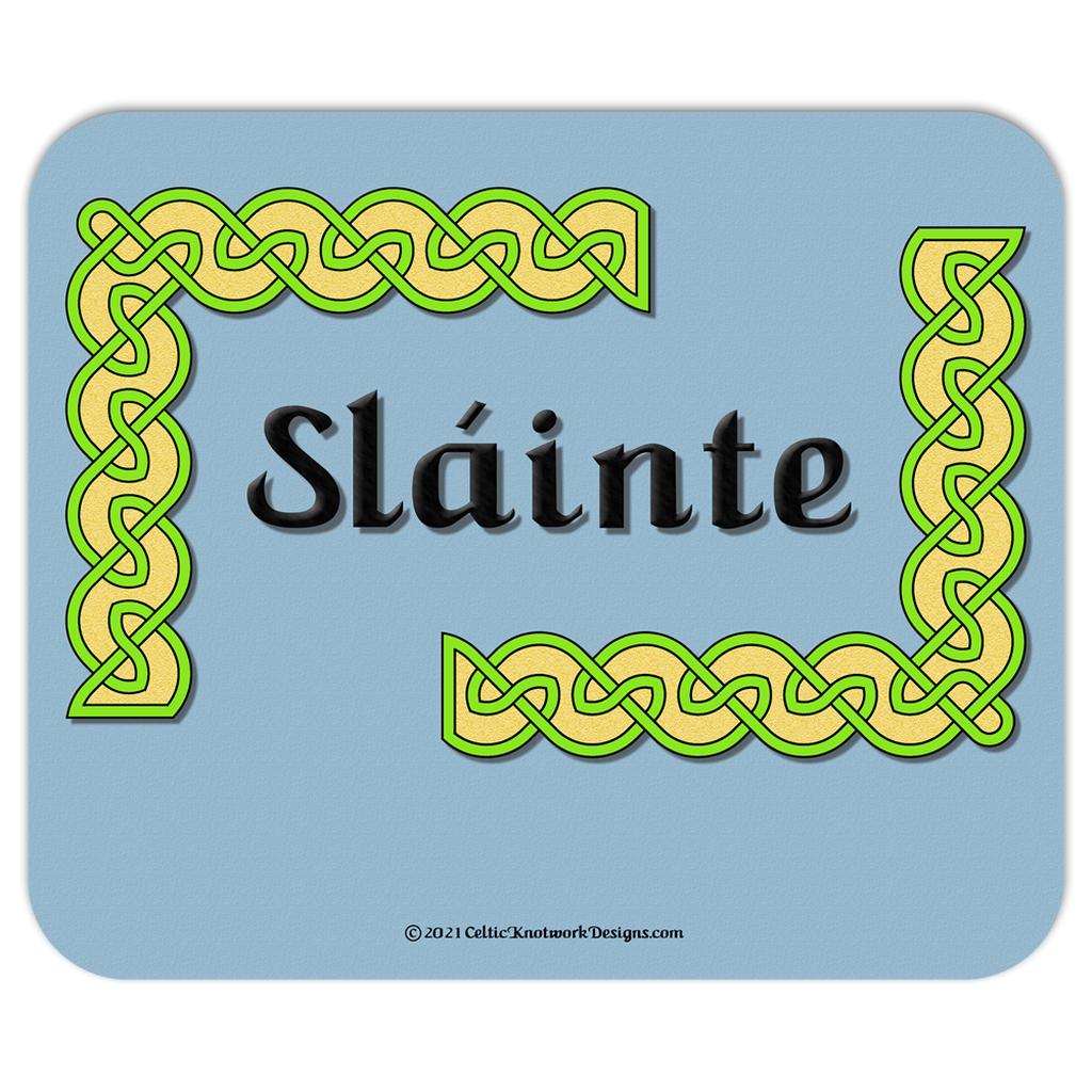 Slainte Celtic Knots mousepad front