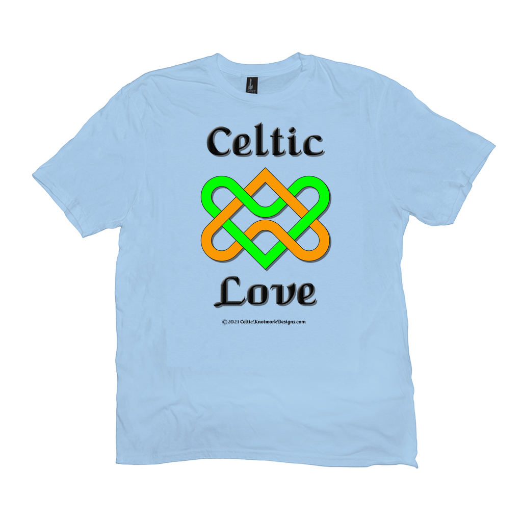 Celtic Love Heart Knot ice blue T-shirt
