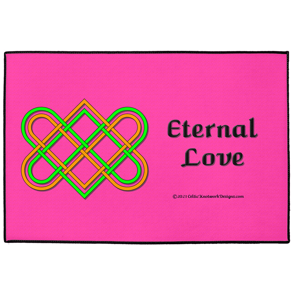 Eternal Love Celtic Heart Knot 24 x 36 indoor / outdoor floor mat