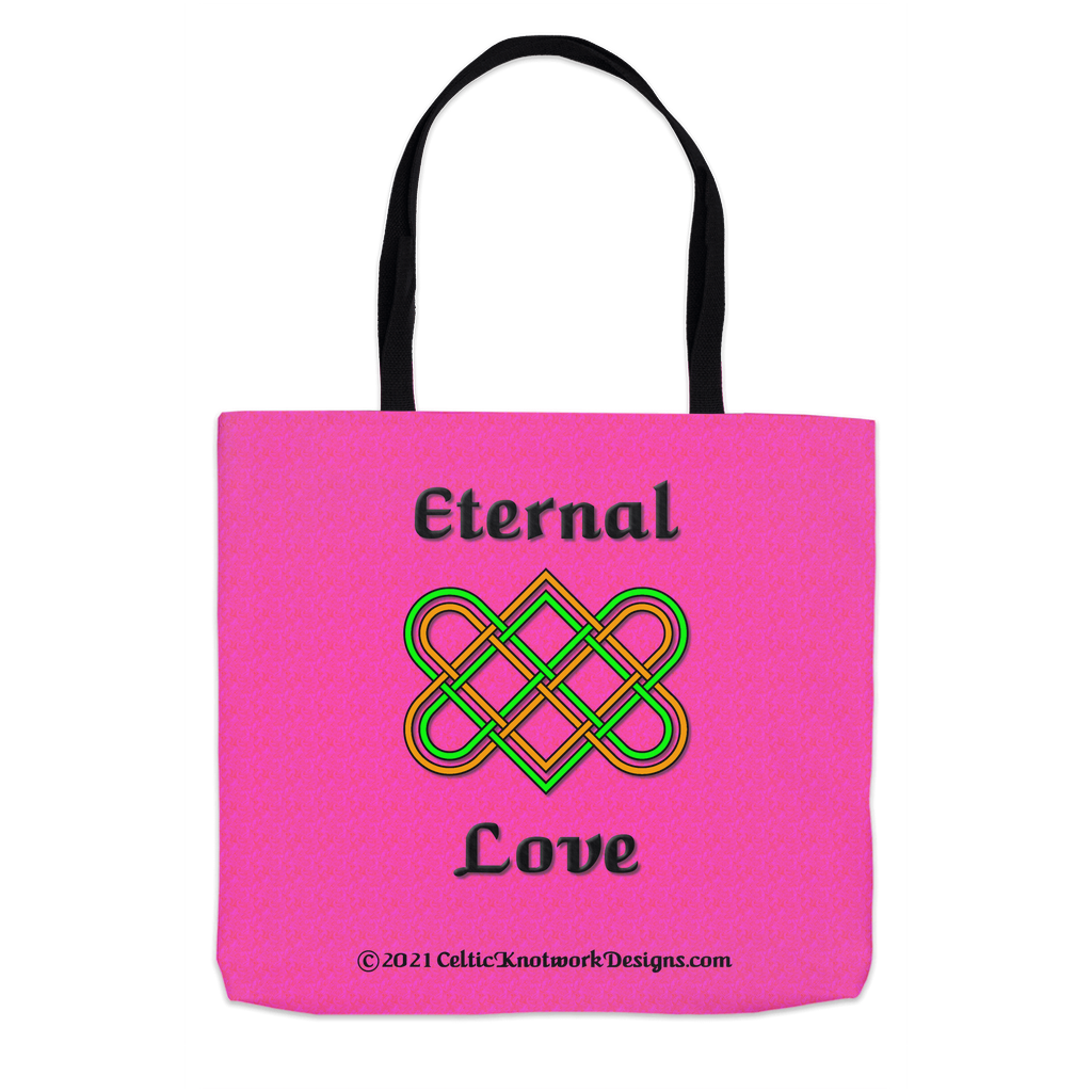 Eternal Love Celtic Heart Knot 13 x 13 tote bag front