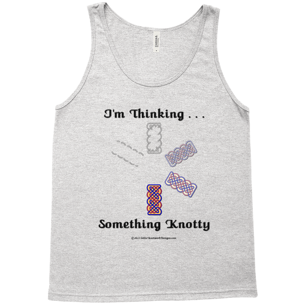 I'm Thinking Something Knotty Celtic Knotwork athletic heather tank top sizes XS - L