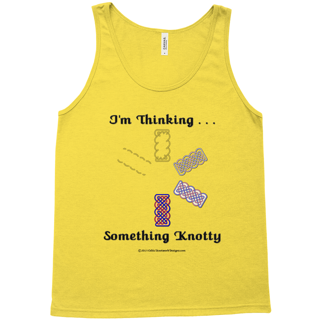 I'm Thinking Something Knotty Celtic Knotwork gold tank top sizes XS - L