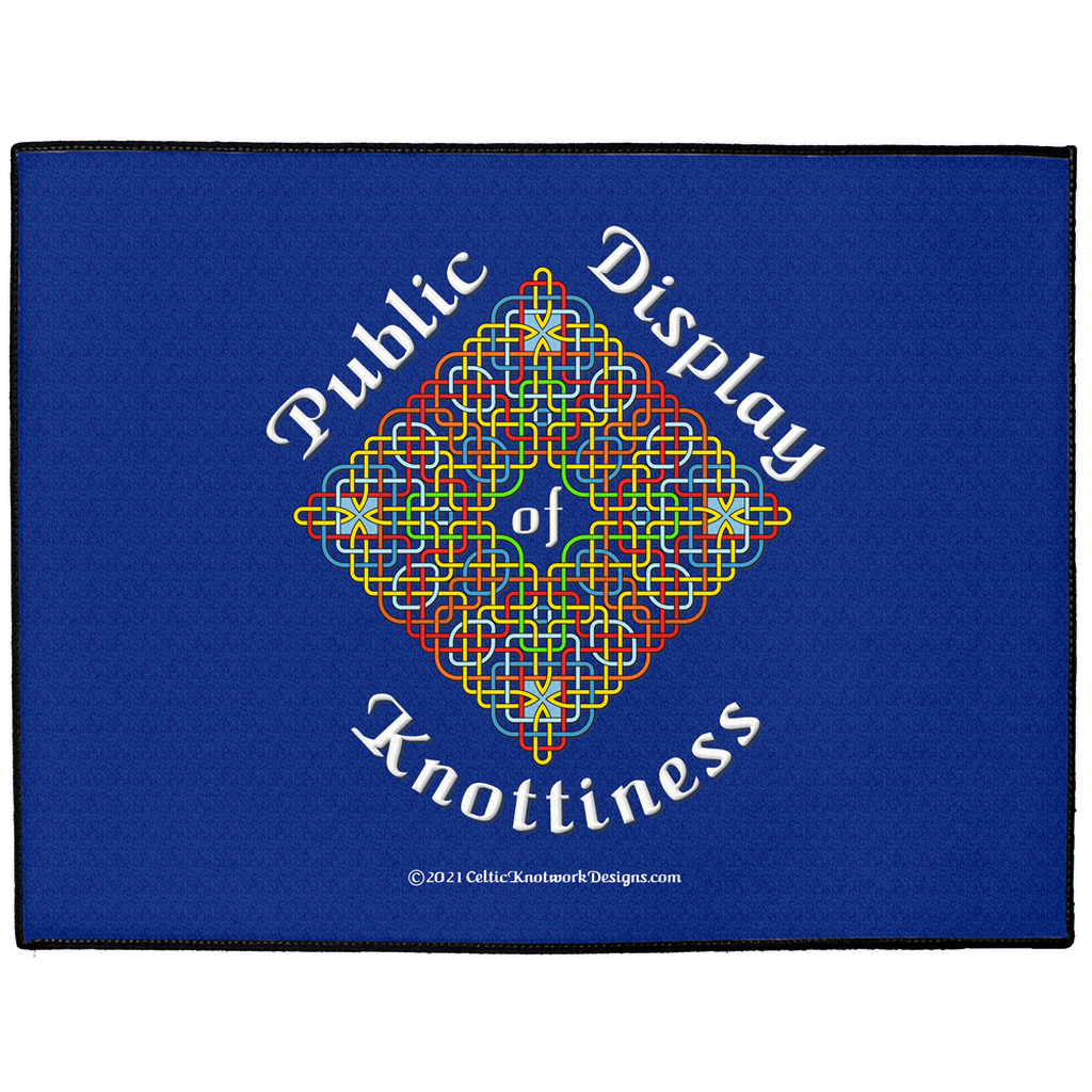 Public Display of Knottiness Celtic Knotwork Frame 36 x 60 indoor / outdoor floor mat