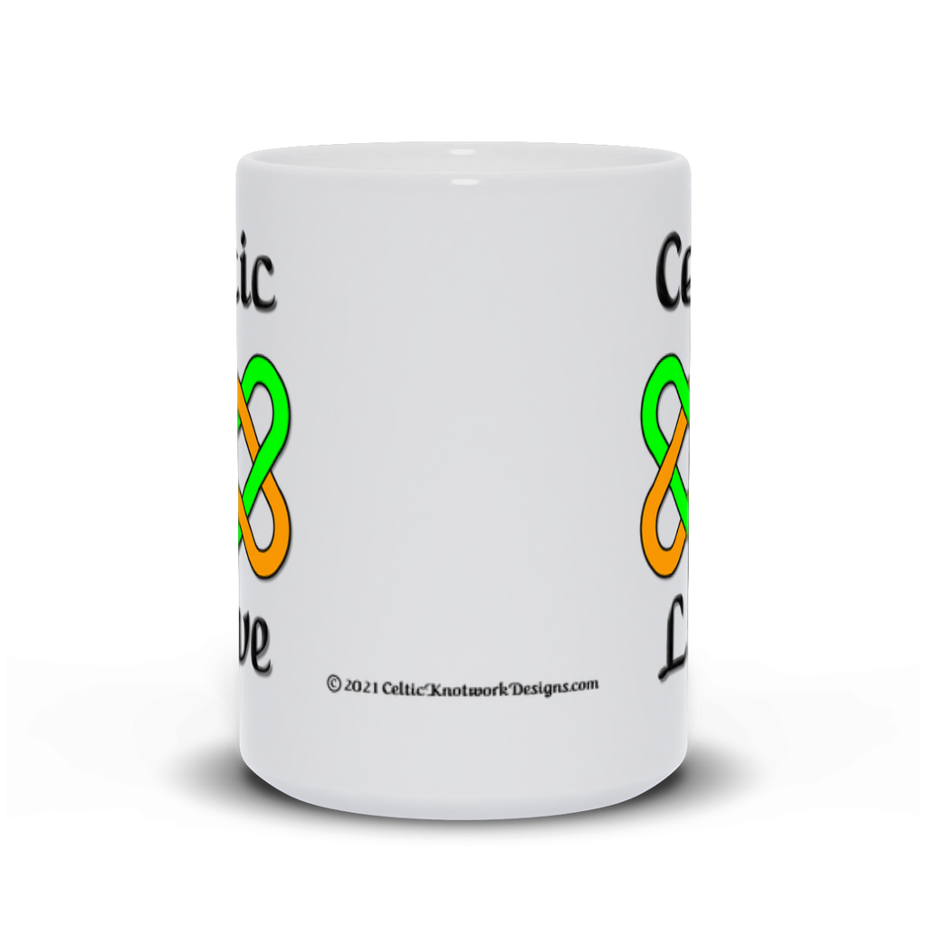 Celtic Love Heart Knot 15 oz. coffee mug front