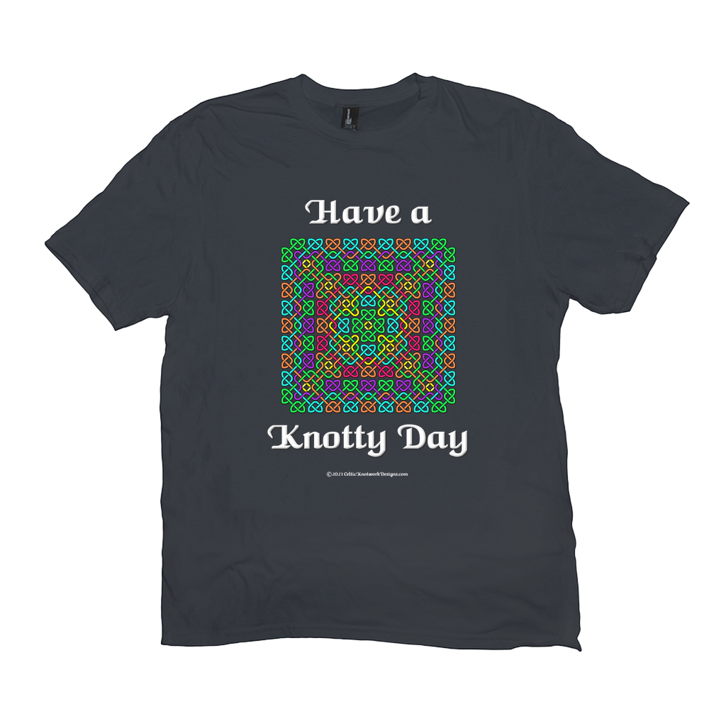 Have a Knotty Day Celtic Knotwork Panel charcoal t-shirts sizes XL-4XL