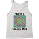 Have a Knotty Day Celtic Knotwork Panel athletic heather tank top sizes XS-L