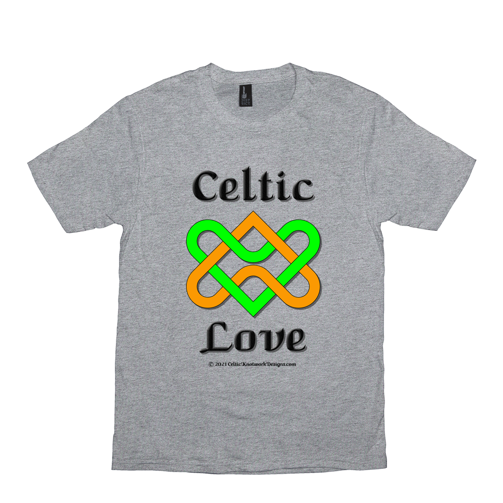 Celtic Love Heart Knot light heather grey T-Shirt sizes XS-S