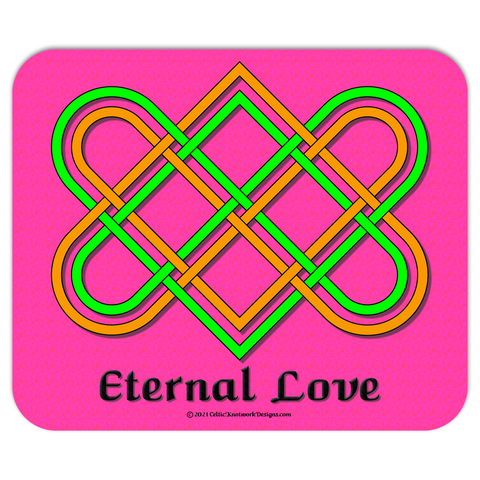 Eternal Love Celtic Heart Knot mousepad front