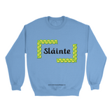 Slainte Celtic Knots Carolina blue sweatshirt