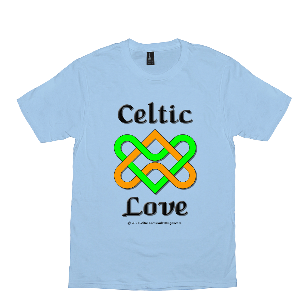 Celtic Love Heart Knot ice blue T-Shirt sizes XS-S