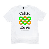 Celtic Love Heart Knot white T-shirt