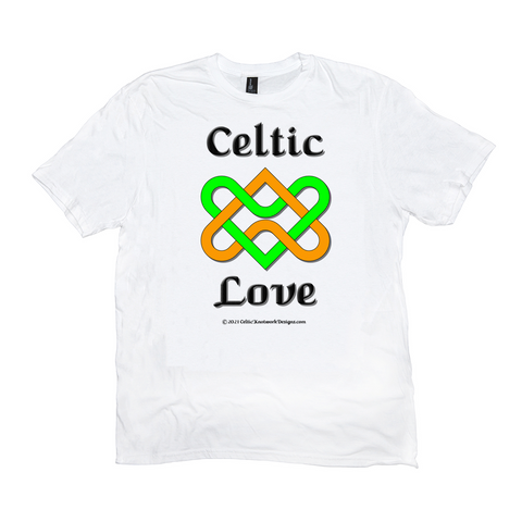 Celtic Love Heart Knot white T-shirt