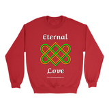 Eternal Love Celtic Heart Knot red sweatshirt