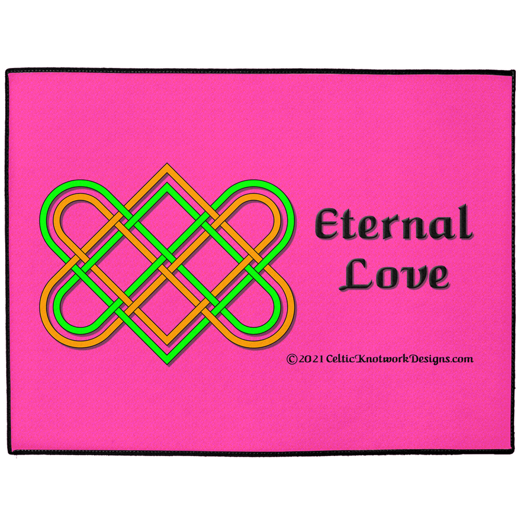 Eternal Love Celtic Heart Knot 30 x 60 indoor / outdoor floor mat