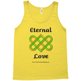 Eternal Love Celtic Heart Knot gold tank top sizes XS-L