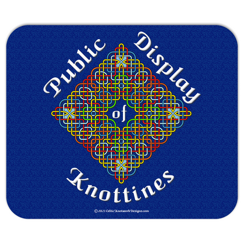 Public Display of Knottiness Celtic Knotwork Frame mousepad front