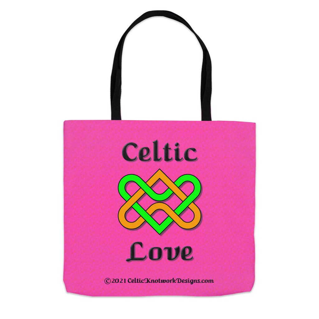 Celtic Love Heart Knot 13 x 13 tote bag front