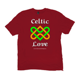 Celtic Love Heart Knot red T-shirt
