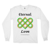 Eternal Love Celtic Heart Knot white long sleeve shirt