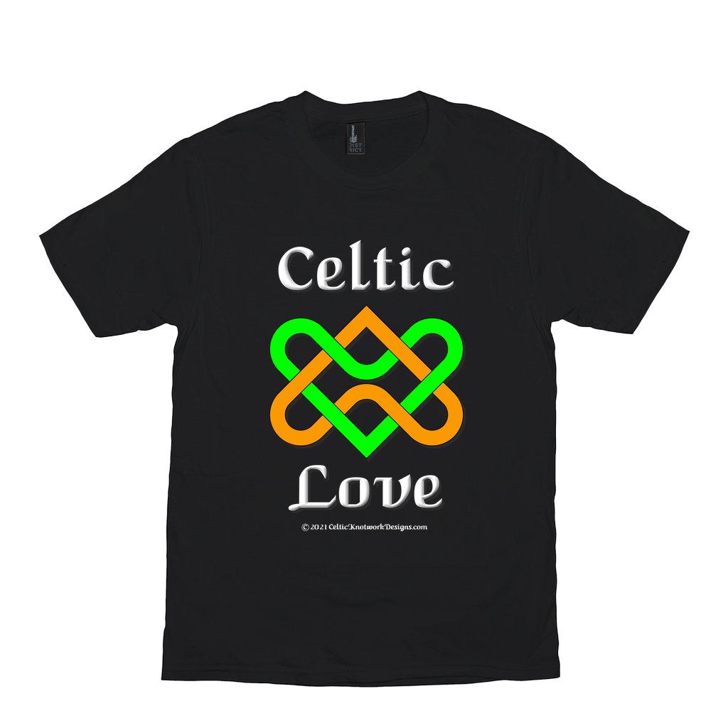 Celtic Love Heart Knot black T-Shirt sizes XS-S