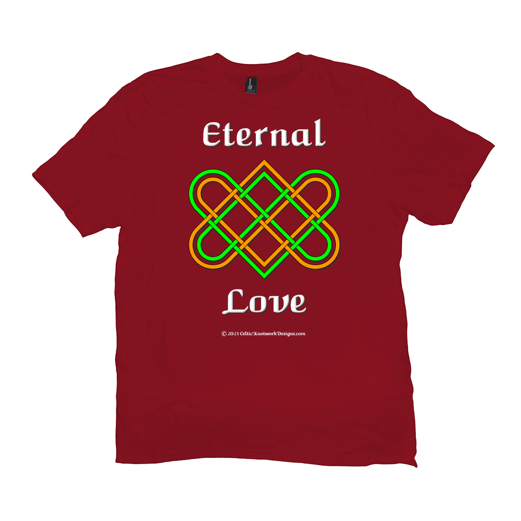 Eternal Love Celtic Heart Knot red t-shirt