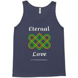 Eternal Love Celtic Heart Knot navy tank top sizes XS-L