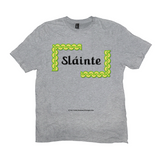 Slainte Celtic Knots light heather grey t-shirt