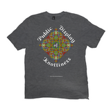 Public Display of Knottiness Celtic Knotwork Frame heather charcoal T-shirt sizes XL - 4XL