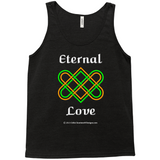 Eternal Love Celtic Heart Knot black heather tank top sizes XS-L