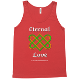 Eternal Love Celtic Heart Knot red tank top sizes XS-L