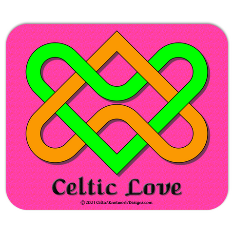 Celtic Love Heart Knot mousepad front