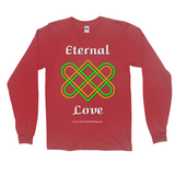 Eternal Love Celtic Heart Knot red long sleeve shirt