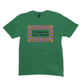 I'd Rather be Knot Working Celtic Knotwork Frame heather green T-shirt sizes M-L