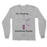 I'm Thinking Something Knotty Celtic Knotwork athletic heather long sleeve shirt