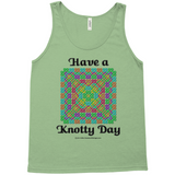 Have a Knotty Day Celtic Knotwork Panel leaf tank top sizes XS-L