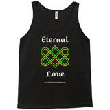 Eternal Love Celtic Heart Knot black heather tank top sizes XL-4XL