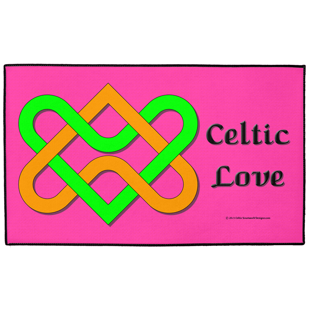 Celtic Love Heart Knot 36 x 60 indoor - outdoor floor mat