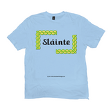 Slainte Celtic Knots ice blue t-shirt